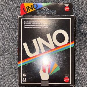 Mattel UNO Card Game with Rainbow Design